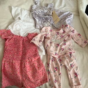 Brand new baby girl clothing bundle